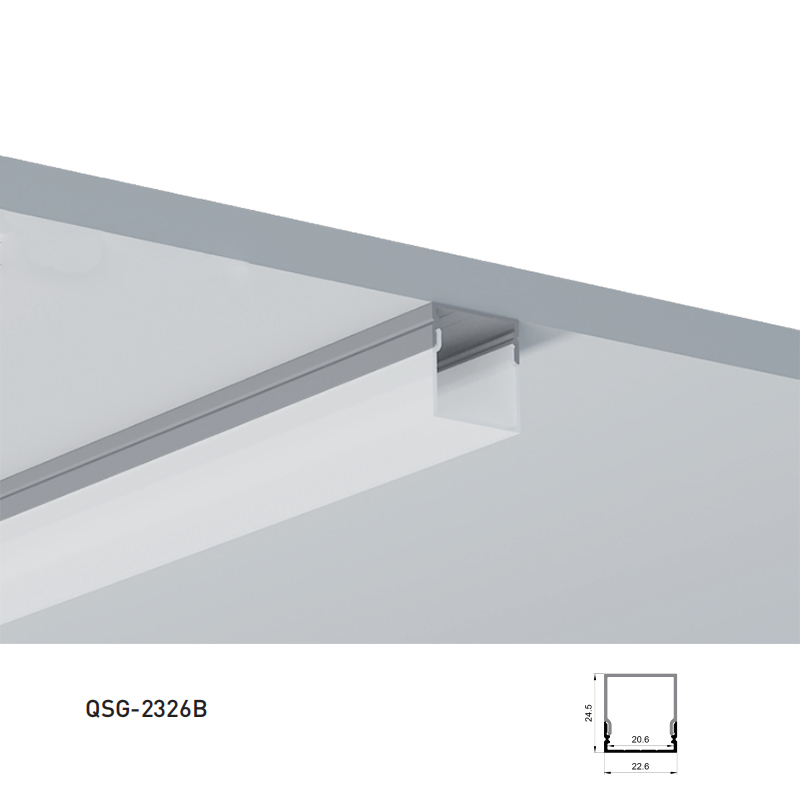 Square LED Channel Aluminum Profile For 20mm Double Row CCT LED Strips Square LED Channel Aluminum Profile For 20mm Double Row CCT LED Strips
